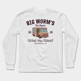 big worm ice cream Long Sleeve T-Shirt